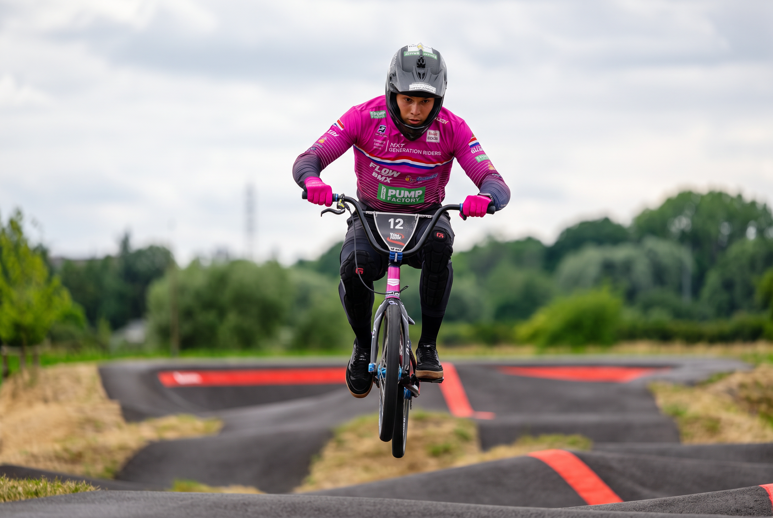 BMX rider in action