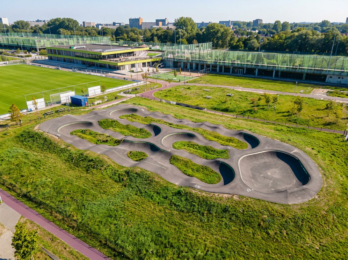 Pump Track Schiedam — luchtfoto